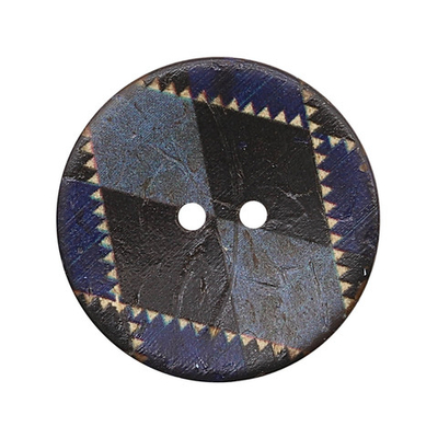 Пуговицы 2 прокола кокос 44L, col.C, синий, 36 шт