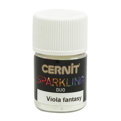 Мика-порошок, слюда Duo/двойной эффект "Sparkling Powder" 2гр. Cernit, 002 viola fantasy/фиолетовая фантазия
