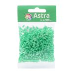Бусины пластик (жемчуг) 3х6 мм, 15 г, Astra&Craft (светло-зеленый), 4AR293/294