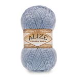 Пряжа Alize (Ализе) Angora Gold / уп.5 мот. по 100 г, 550м, 221 светлый джинс меланж A