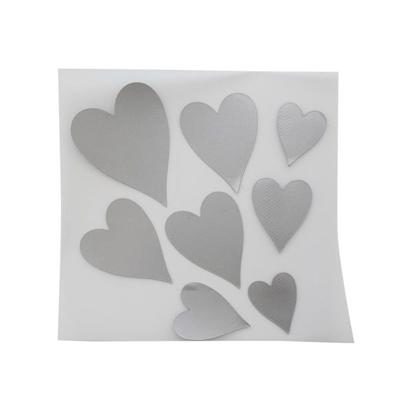 Набор светоотражающих наклеек на одежду Сердце