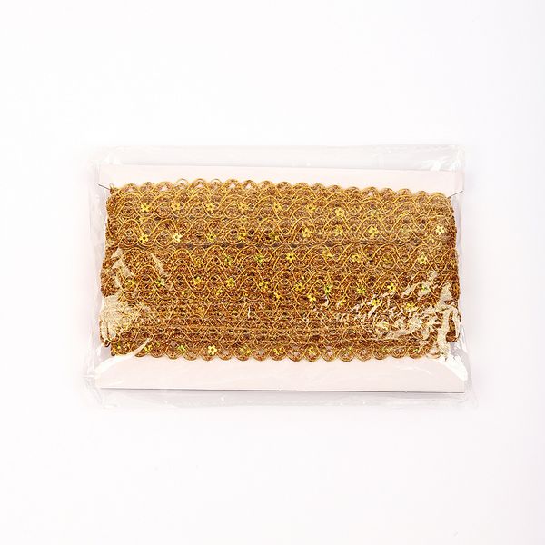 Тесьма отделочная 15 мм / 13.71 метров, TBY 903 цв.золото