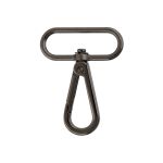 Карабин металл 38.0 мм (56х43 мм), 10 шт, 06 черн.никель, Gamma GH 111/38/10