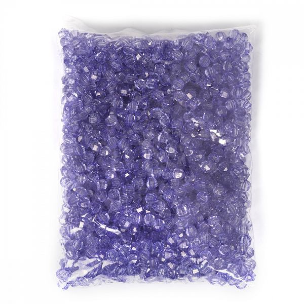 Бусины акрил ⌀10 мм, MG.3244-13, цв.13 сиреневый, 500 г, Magic4Hobby