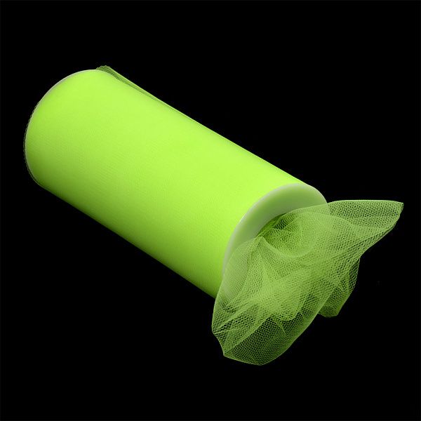 Фатин на шпульке средней жесткости 150 мм / 22.86 метра, TBY.MS.200.27, цв.27 ярк.салатовый