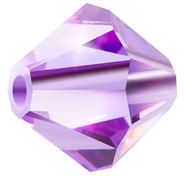 Бусины стекло 5.7х6 мм, 12 шт, фиолетовый (violet 20310), Preciosa 451-69-302