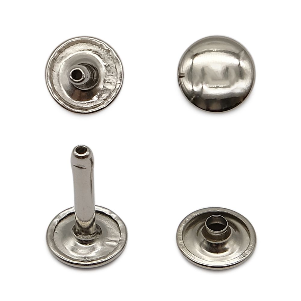 Хольнитены сумочные ⌀12 мм, h=20 мм, никель, двухсторонний, BIG, 50 шт