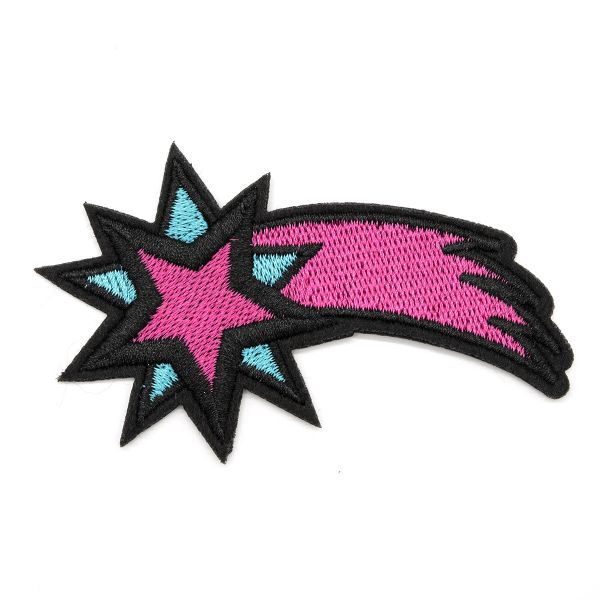 Термоаппликация Звезда, розово-голубая 9,5х3см, Hobby&Pro