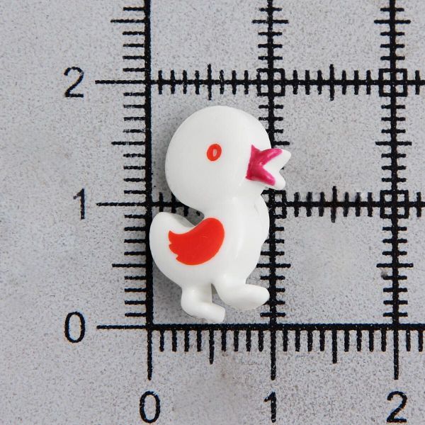 Пуговицы детские Цыпленок 28/1 (032 белый) QN155-W2, 72 шт