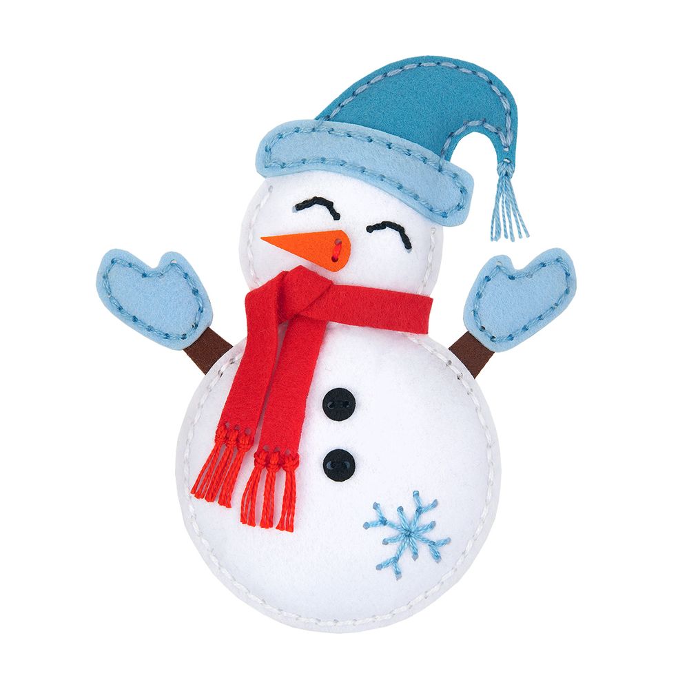 Набор для шитья игрушки Снеговичок 15 см, Miadolla KD-0430