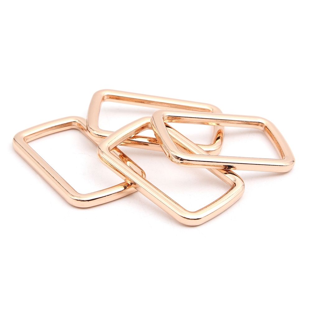 Рамка прямоугольная металл 40 мм /49х30 мм/ золото цв.02, ГУ12749, 4 шт