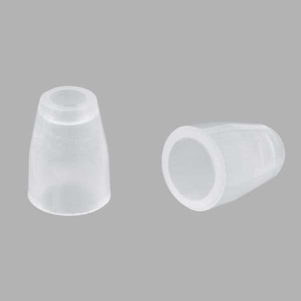 Наконечник для шнура пластик 12.2х9 мм, отв.3.8 мм, 50 шт, прозрачный, PNK01