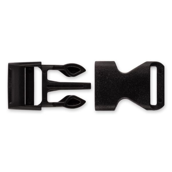 Фастекс (пряжка трезубец) пластик 15 мм, 100 шт, черный, Gamma SB04