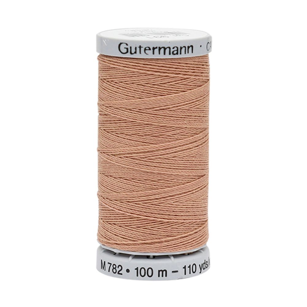 Нитки суперкрепкие Gutermann Extra Strong M782, 100м, 991 розово-бежевая пудра, 1 катушка