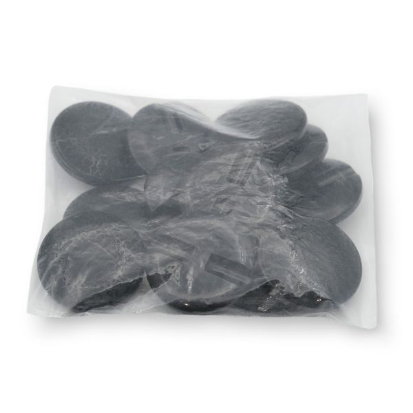 Пуговицы на ножке 48L, 30 мм, Black, черный, 12 шт