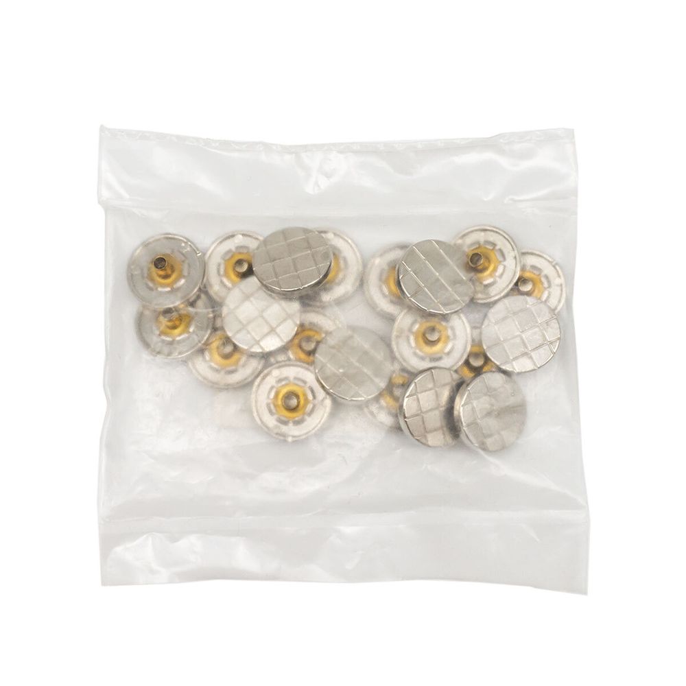 Часть кнопки 5/15 никель мет. клетка, 20 шт