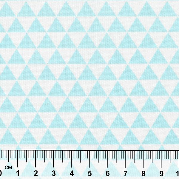 Ткань для пэчворка PEPPY БАБУШКИН СУНДУЧОК ФАСОВКА 100х112 см, 140±5 100% хлопок, БС-44 треугольники голубой, Peppy БАБУШКИН СУНДУЧОК
