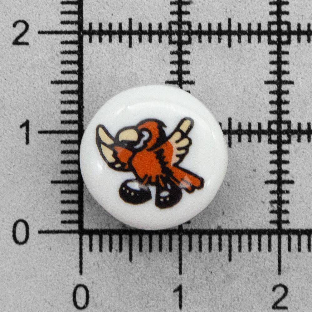 Пуговицы детские Птичка (QN113-W1) (красный), 36 шт, Magic Buttons