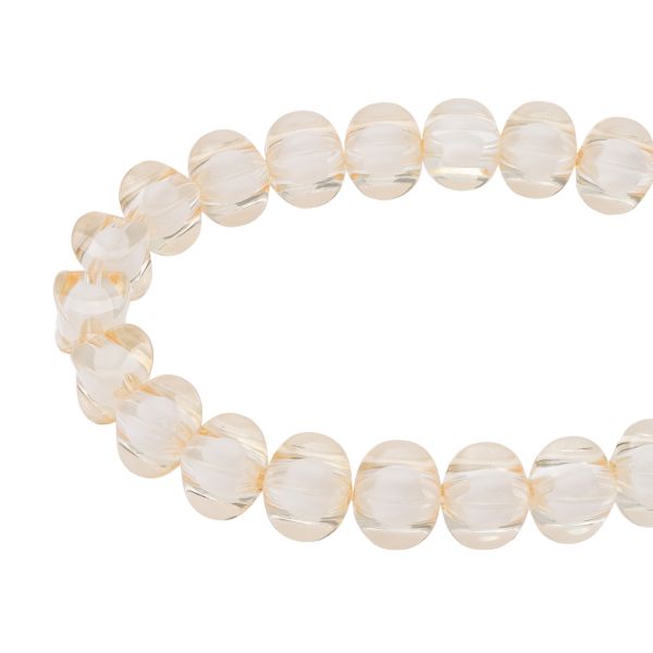 Бусины акрил ⌀10 мм, 500 г, в цвете с белой сердцевиной, мягкий куб, 35 бежевый, Astra&Craft LY-161