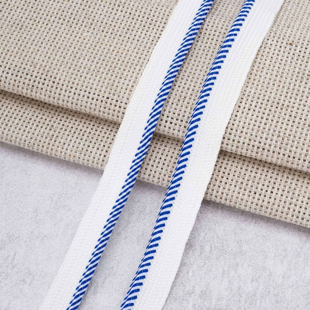 Кант декоративный 11 мм / 27.43 метра, белый/40 синий, 3Al307