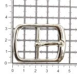 Пряжка ременная металл 27 мм. никель, 10 шт, BIG