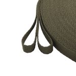 Тесьма (лента) киперная 15 мм / 50 метров, 3 г/м, 100% полиэфир, 24 олива