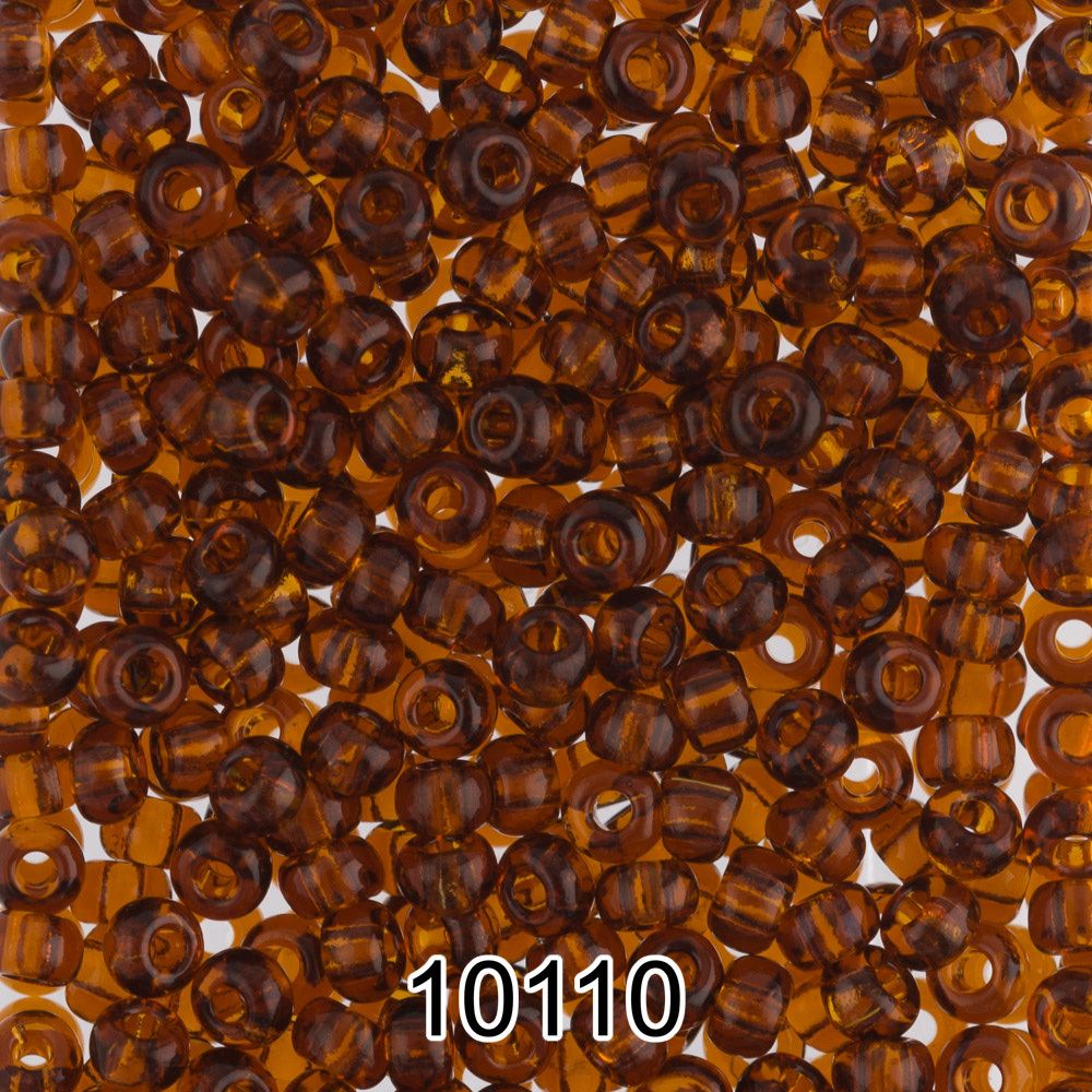 Бисер Preciosa 10/0 (2.3 мм), 500 г, 10110 (Ф186) т.янтарный