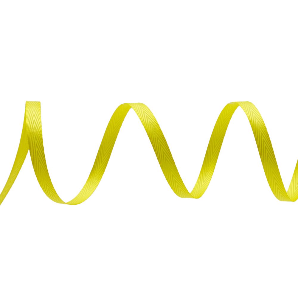 Лента декоративная 10 мм, 20м, 88 лимонный