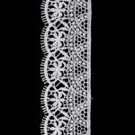 Кружево гипюр (плетёное) 45 мм / 3 метра, матовое, C501 белый