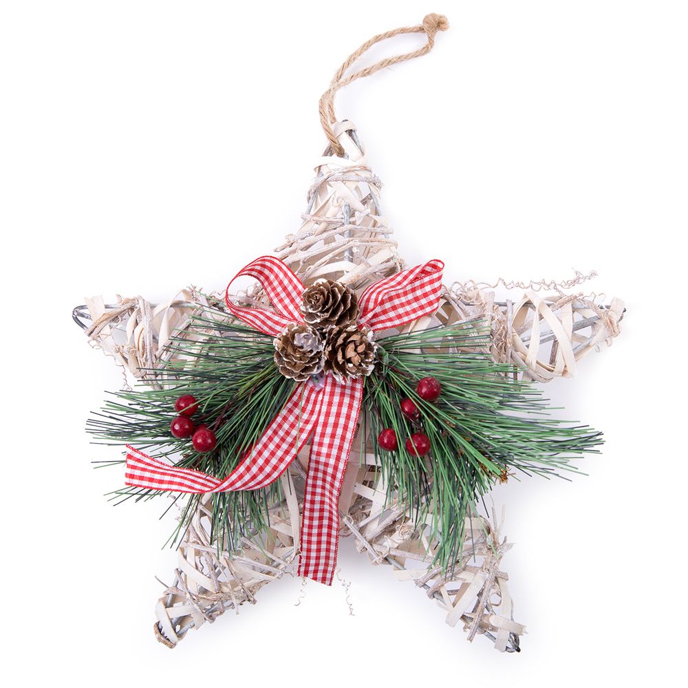 Венок из лозы ⌀25 см, толщ. 7 см, 01, Blumentag MRB-77