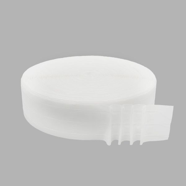 Лента (тесьма) шторная: сборка параллельная (1:2) 65 мм / 100 метров, равномерная