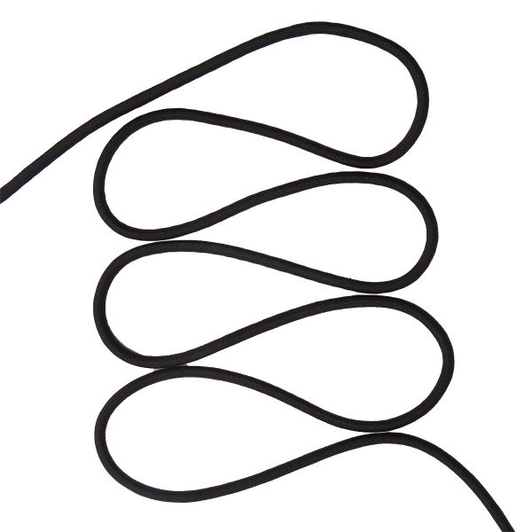 Резинка шляпная (шнур эластичный) ⌀4.0 мм / 100 метров, 14 черный