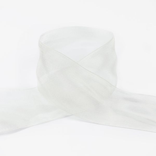 Лента капроновая (органза) 50.0 мм / 22.8±1 метра, 121 св.св.салатовый, Blitz OR-50