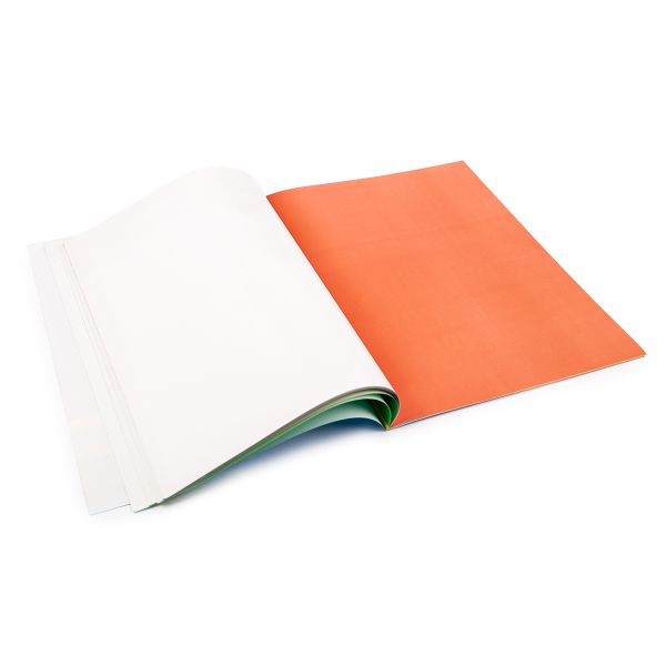 Бумага цветная мелованная, односторонняя A4 21х28.5 см, 16 л. 8 цв, Лео LPCP-10