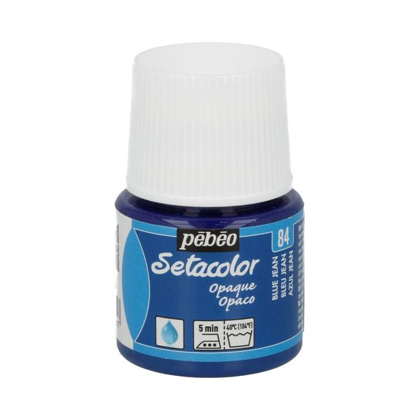 Краска для темных и светлых тканей Setacolor 45 мл 295-084 голубой джинсовый, Pebeo