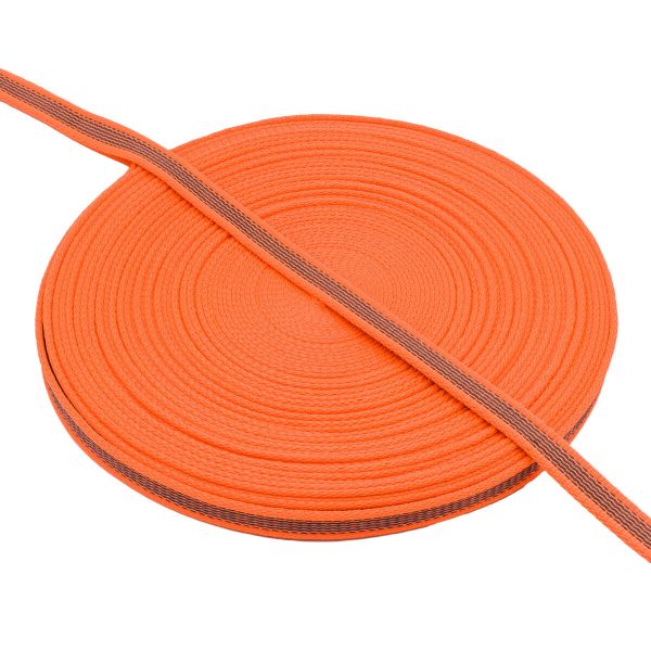 Стропа (ременная лента) 18 мм / 25 метров, 33 г/п.м., (Мн), 375 люмин.оранжевый, 9969