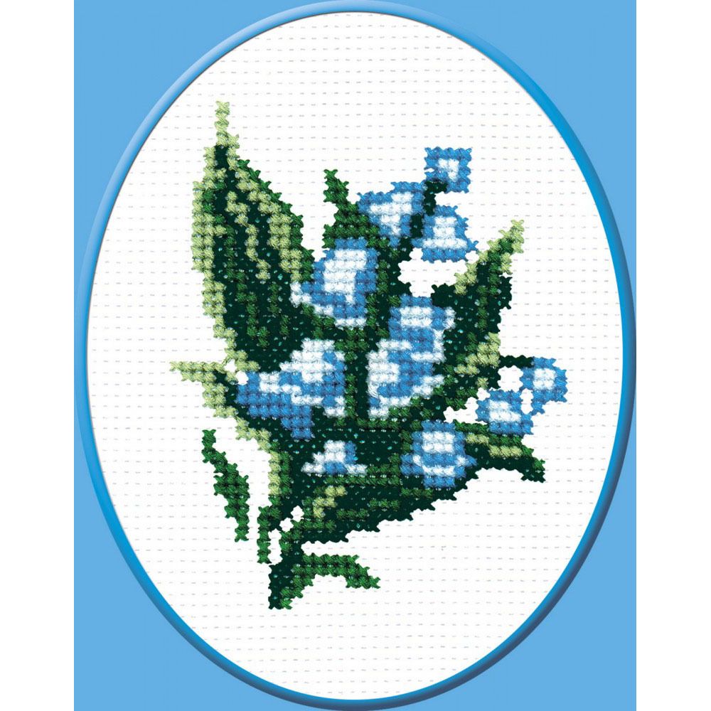 Набор для вышивания нитками РС Студия, Ландыш 9х7 см