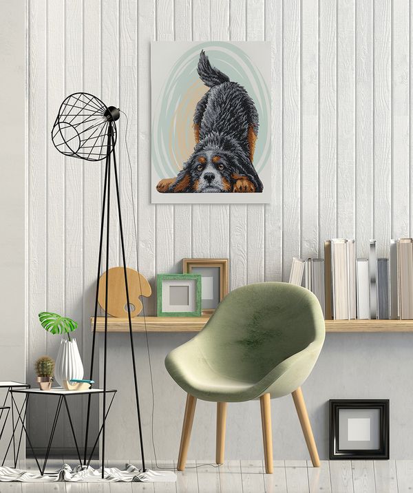 Алмазная (кристальная) мозаика Фрея, на подрамнике Давай играть!, 30х40 см