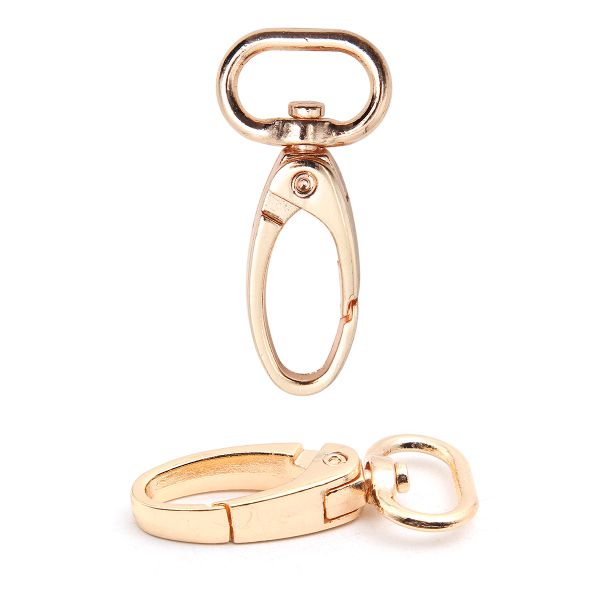 Карабин металл 15.0 мм (43х22 мм), золото цв.02, ГУ12849, 4 шт