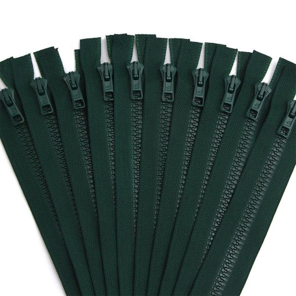 Молния трактор Arta Т6 (6 мм) 1 зам., н/раз., 18 см, цв. 054 т.зеленый, уп.10 шт