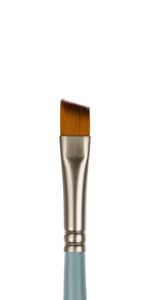 Кисть синтетика №06 плоская со скосом, 10 шт, короткая ручка, Vista-Artista 50234-06