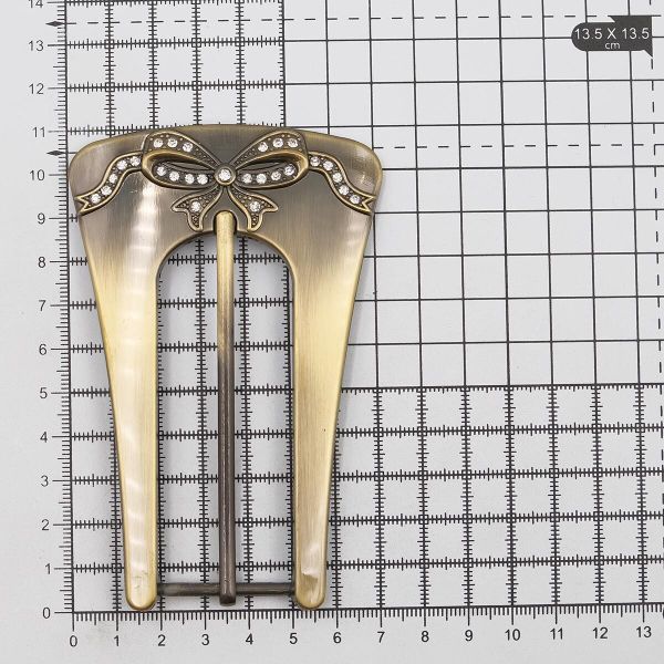 Пряжка ременная металл 3х10,5 см (антик), 2 шт