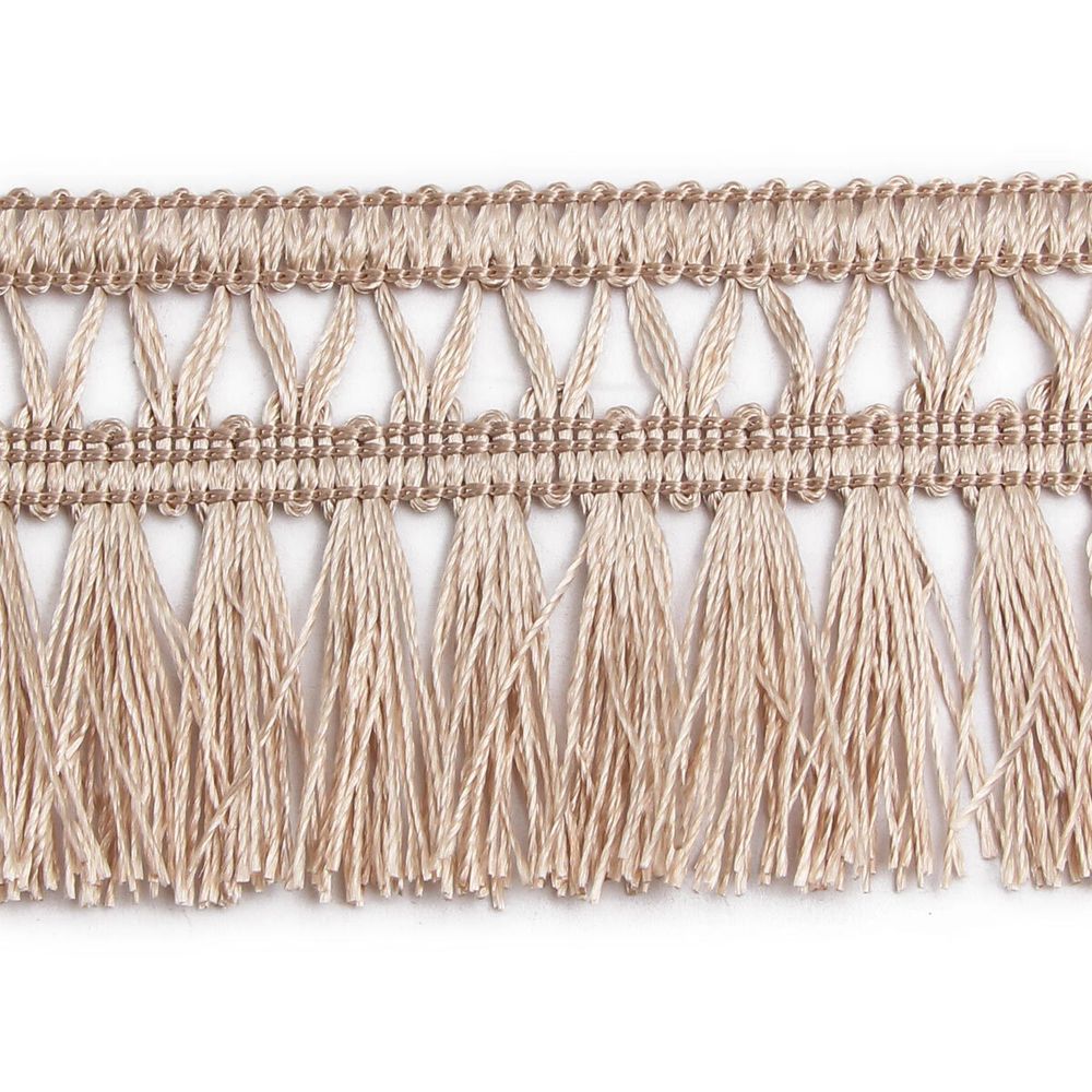 Бахрома отделочная 50.0 мм / 25 метров, кисти, а863 бежевый