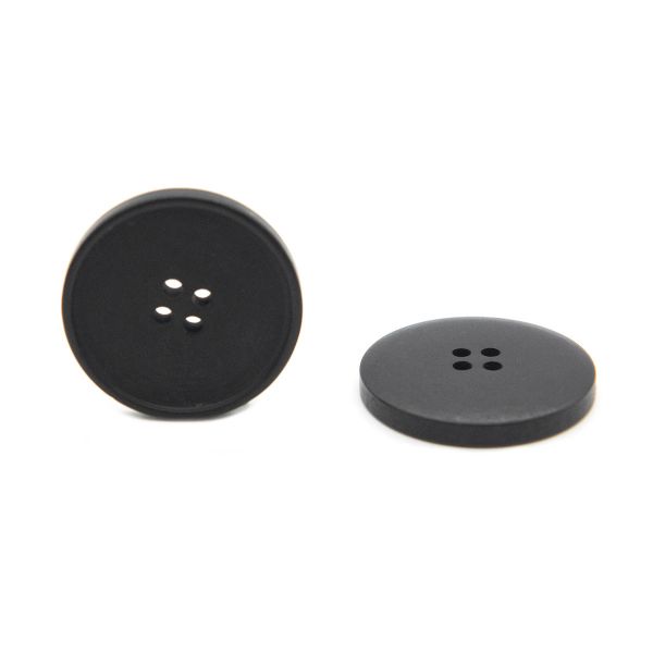 Пуговицы 4 прокола 40L (25мм), (Black (черный)), 36 шт