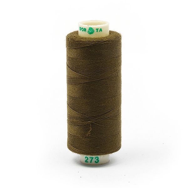 Нитки швейные бытовые Dor Tak 40/2, 366 м / 10 кат., 273 серый