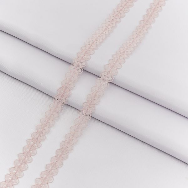 Кружево капроновое 14 мм / 30 метров, 140, 100% п/э, цв. бежевый, 26787