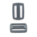 Пряжка, ПА, цветная, 30 мм (с156 т.серый), 50 шт