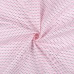 Ткань для пэчворка Peppy Бабушкин сундучок, отрез 50х55 см, 140 г/м², БС-05 кр.горох белый/яр.розовый, Peppy