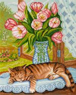 Алмазная (кристальная) мозаика Фрея, Полуденный сон, 40х50 см