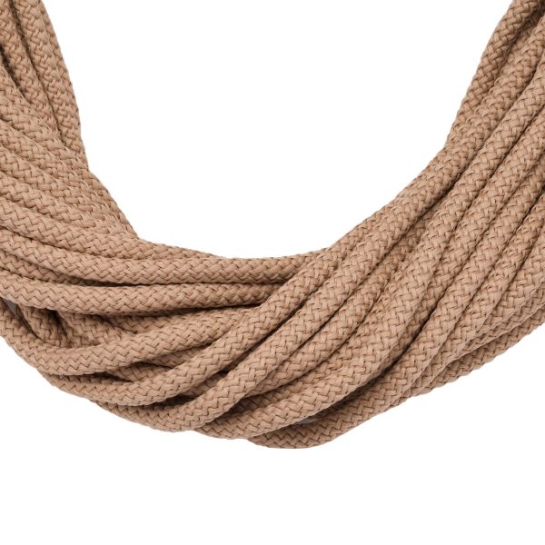 Шнур отделочный ⌀7.0 мм / 100м (хлопок 21%, полиэстер 79%) (бежевый), Р5286